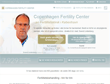 Tablet Screenshot of copenhagenfertilitycenter.com